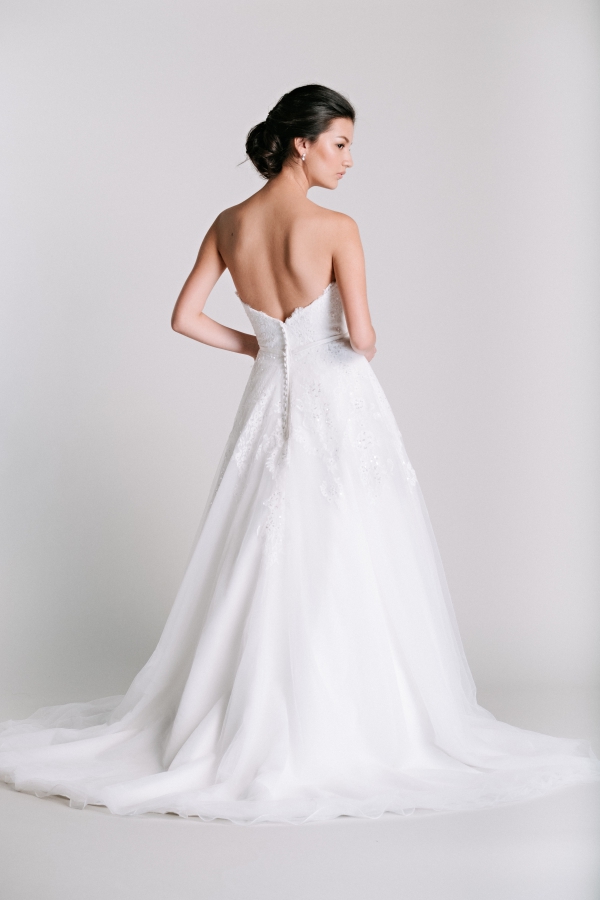 classic lace wedding dress from Ivory & White Bridal Store