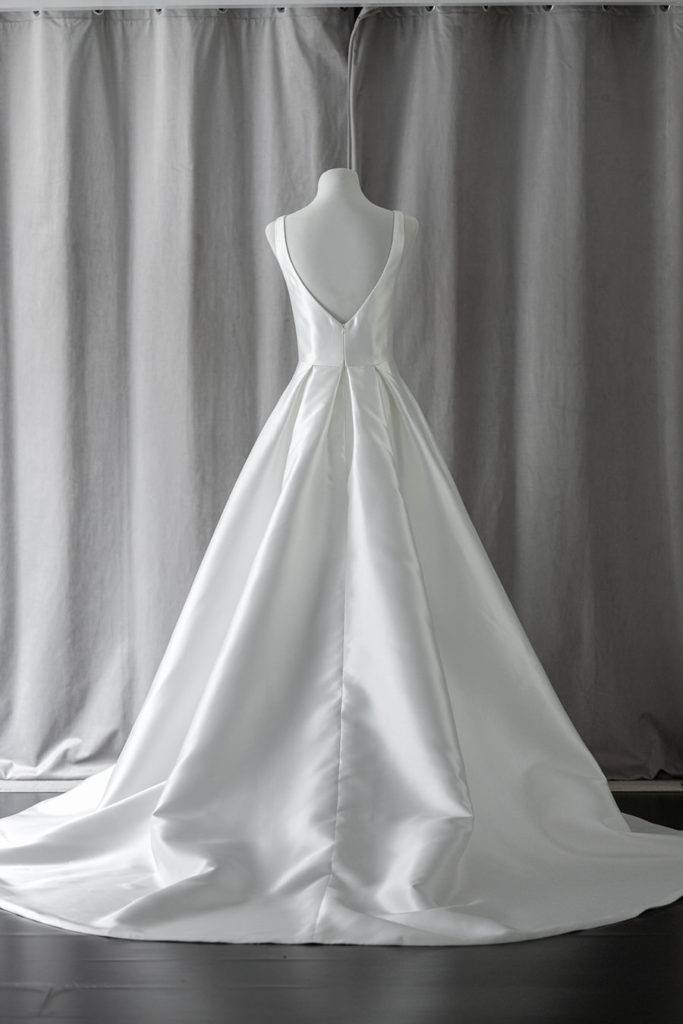 Ivory & White Bridal off shoulder minimalist ballgown