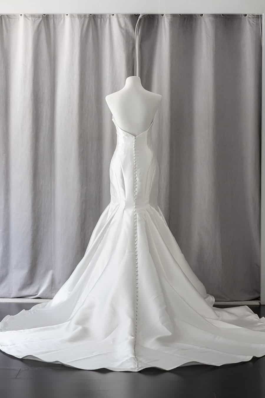 Ivory & White Bridal off shoulder minimalist ballgown