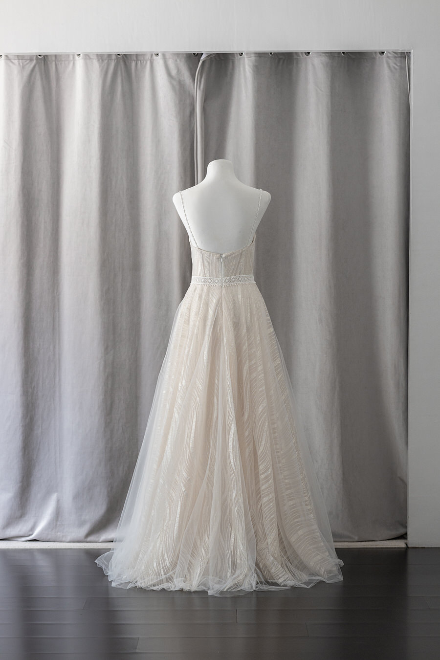 Ivory & White Bridal off shoulder minimalist ballgown