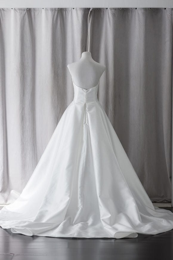 Ivory & White Bridal off shoulder minimalist ballgown