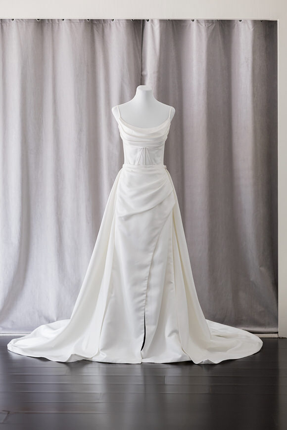minimalist corset satin rtw wedding gown manila