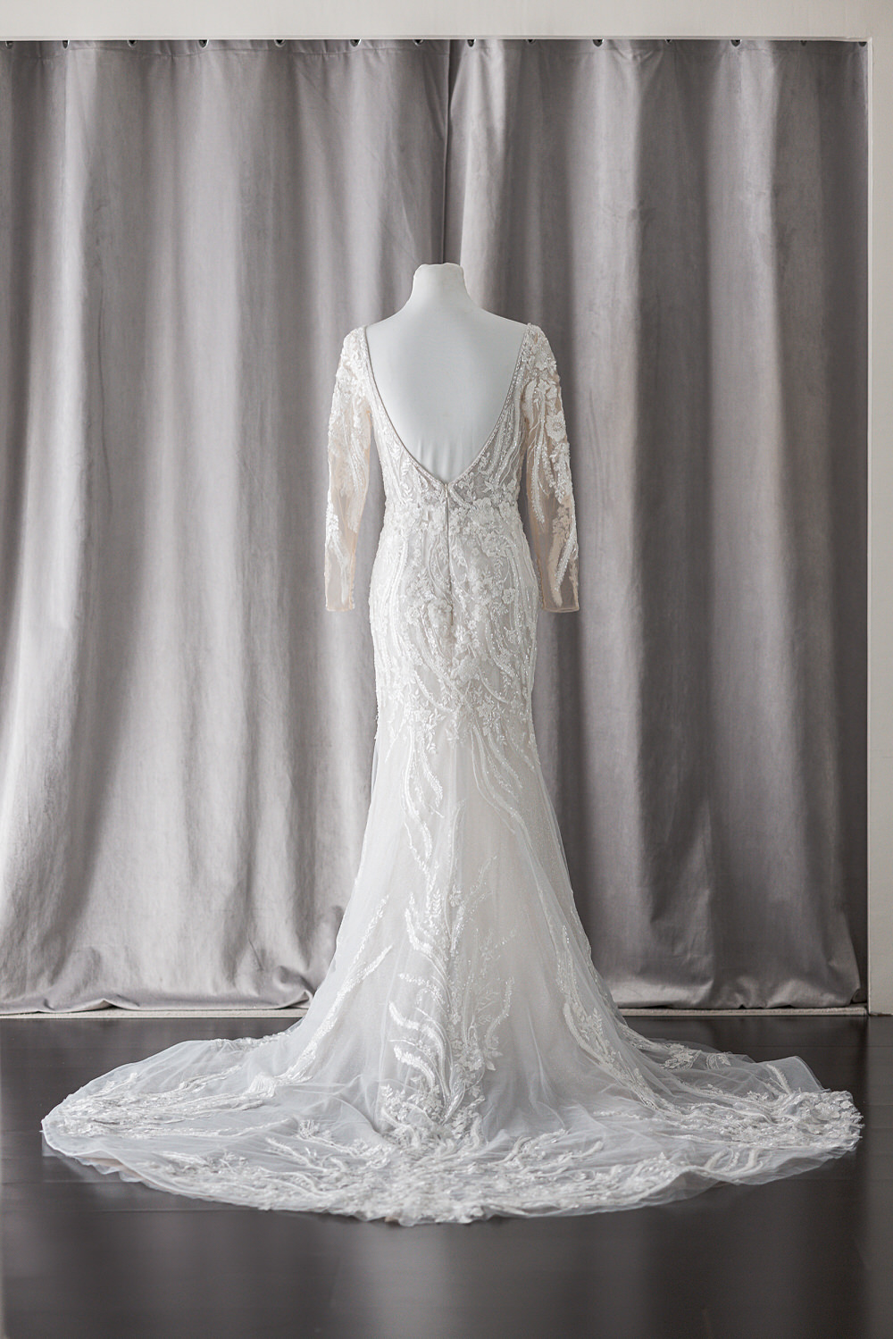 Ivory & White Bridal off shoulder minimalist ballgown