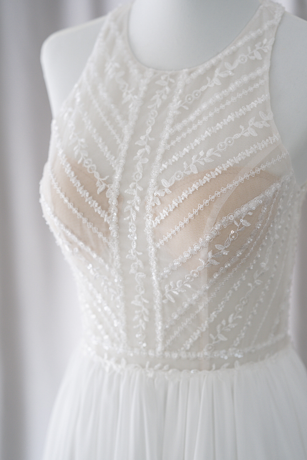 plung neckline lace ballgown rtw wedding gown manila