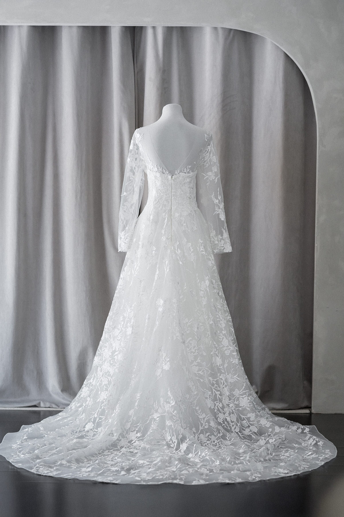 Ivory & White Bridal off shoulder minimalist ballgown