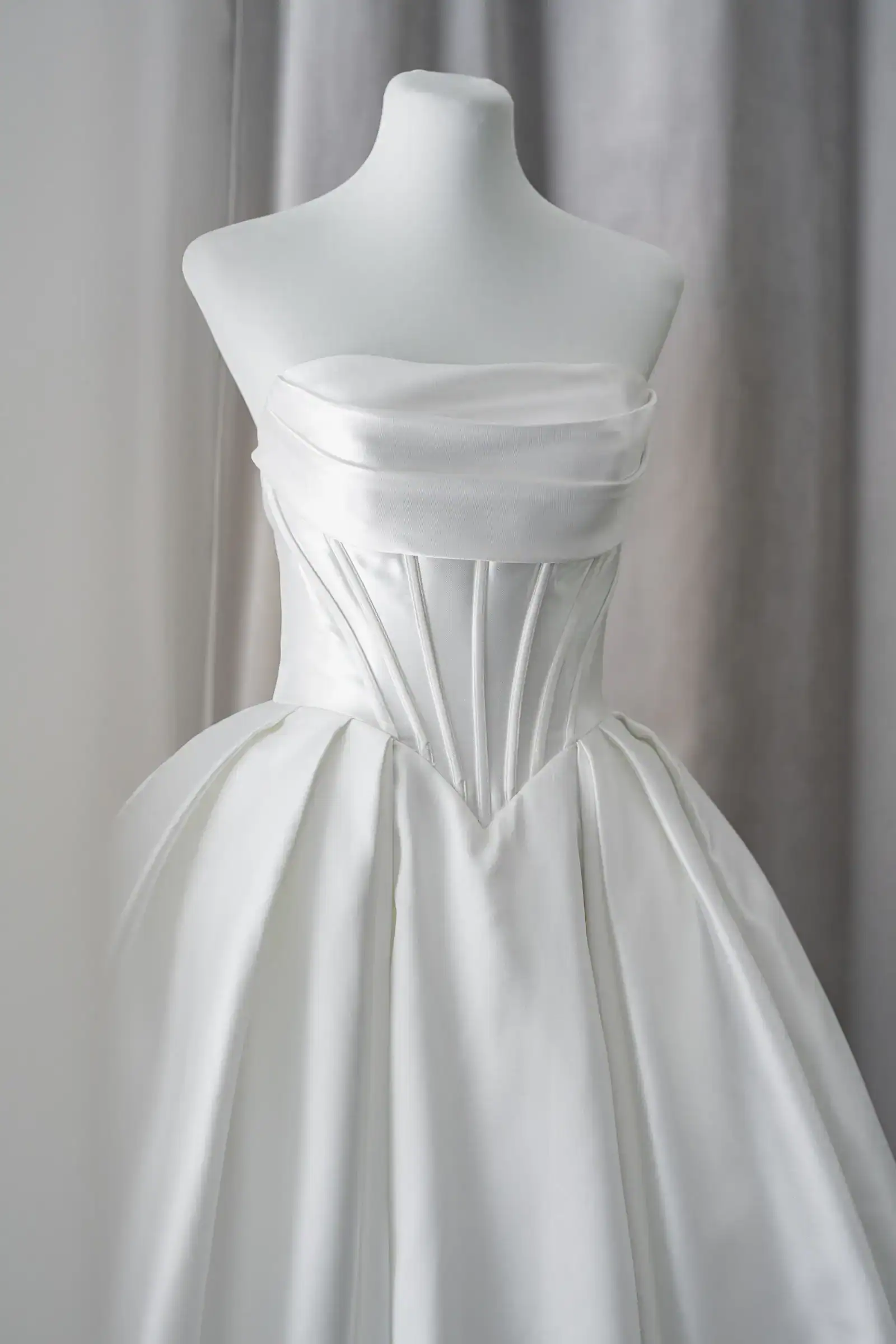 minimalist structural organza rtw wedding gown manila