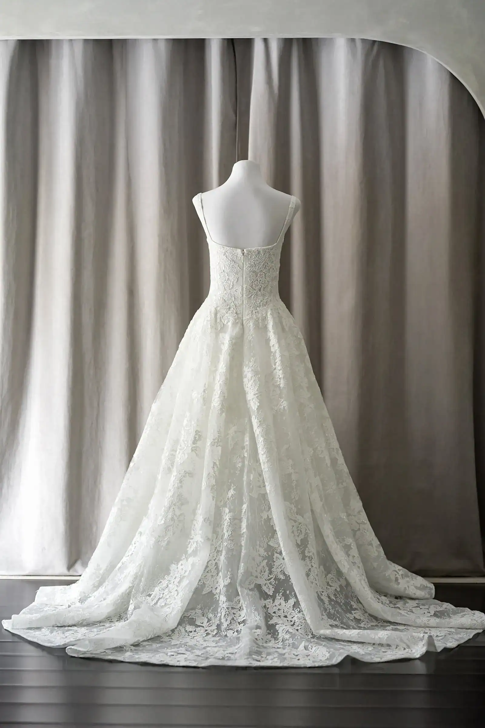 Ivory & White Bridal off shoulder minimalist ballgown