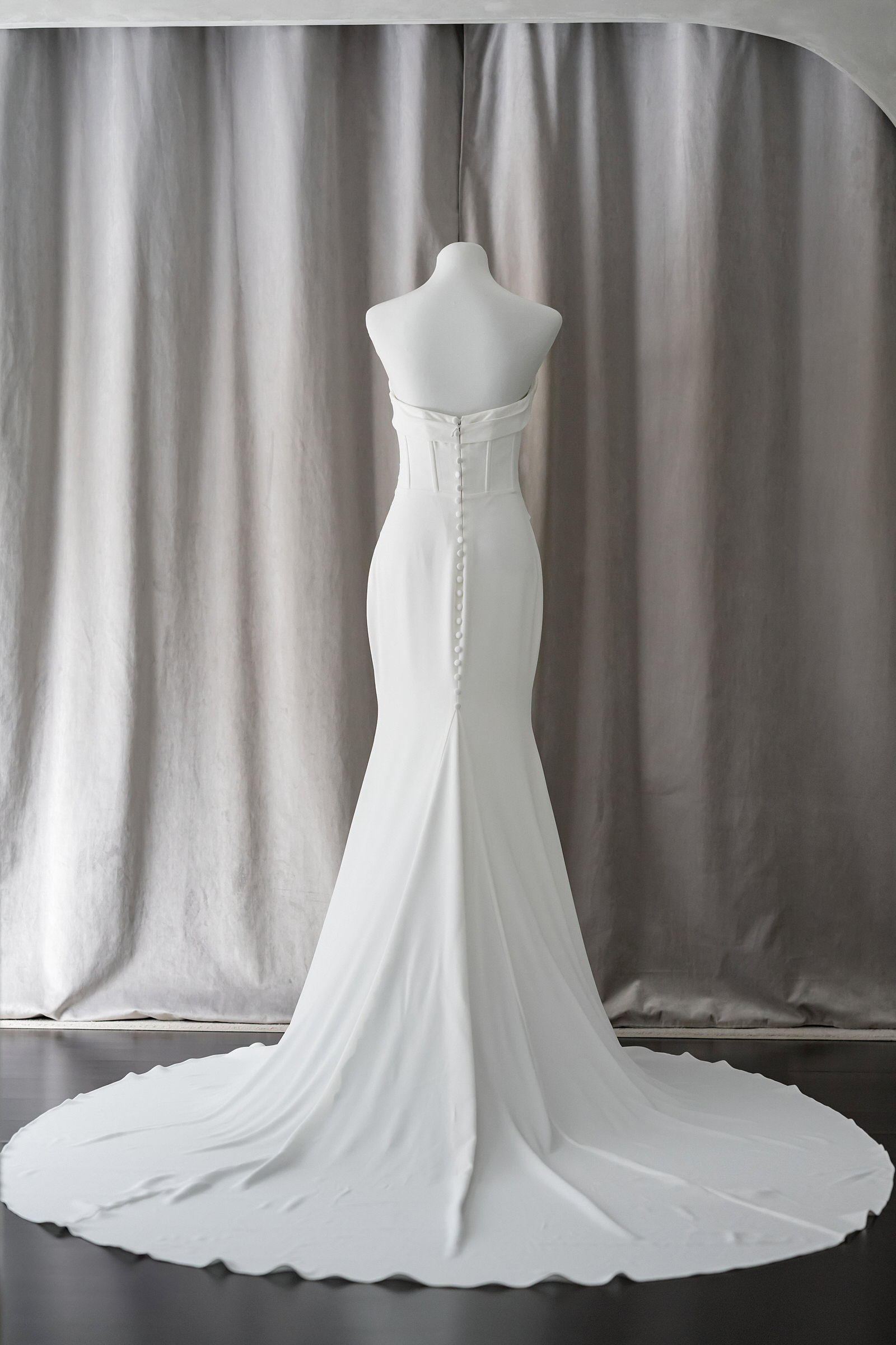 Ivory & White Bridal off shoulder minimalist ballgown