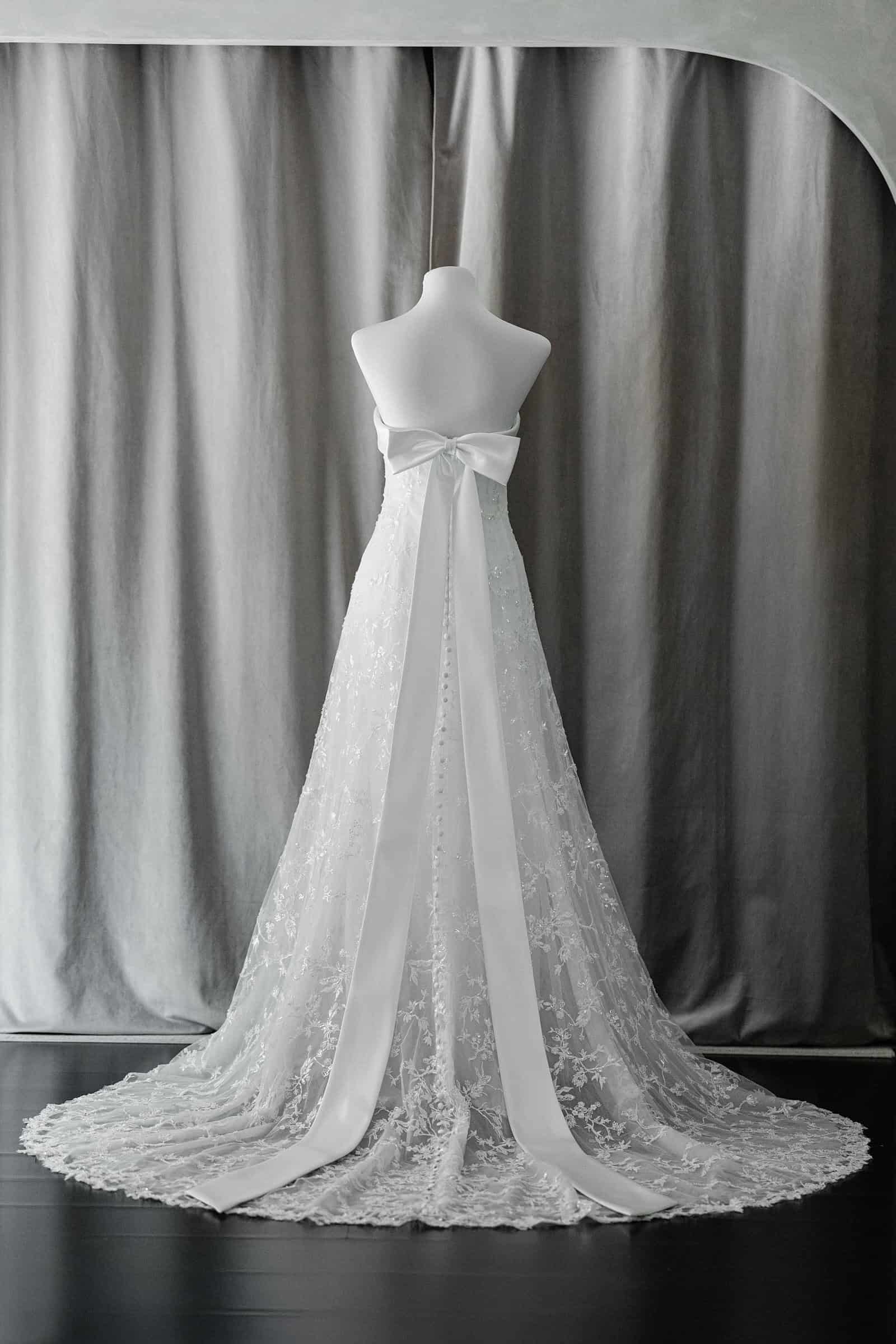 Ivory & White Bridal off shoulder minimalist ballgown