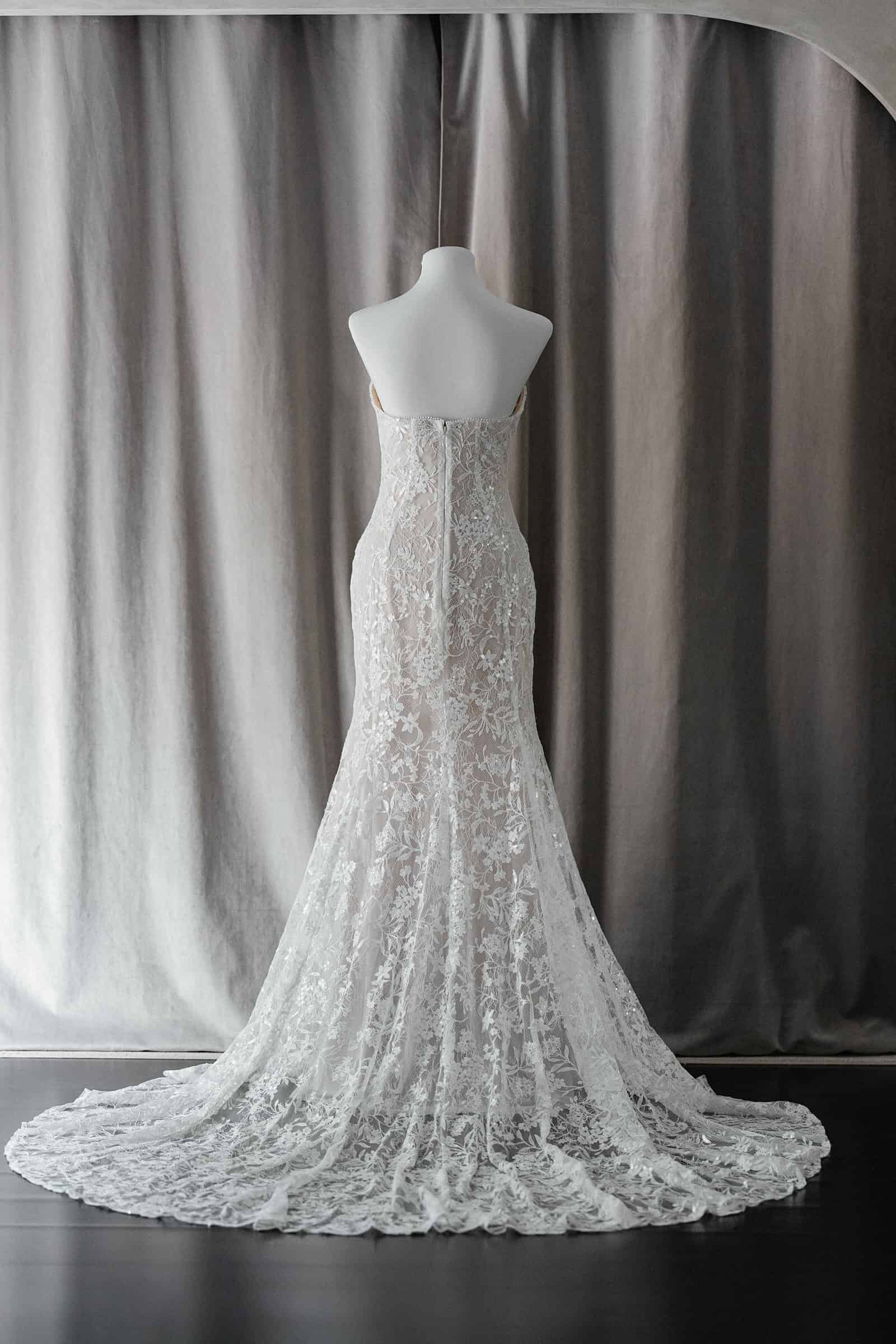 Ivory & White Bridal off shoulder minimalist ballgown