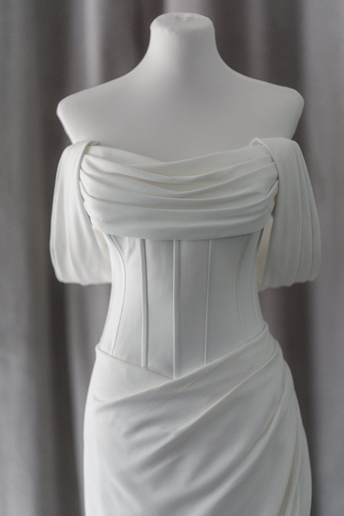 plung neckline lace ballgown rtw wedding gown manila