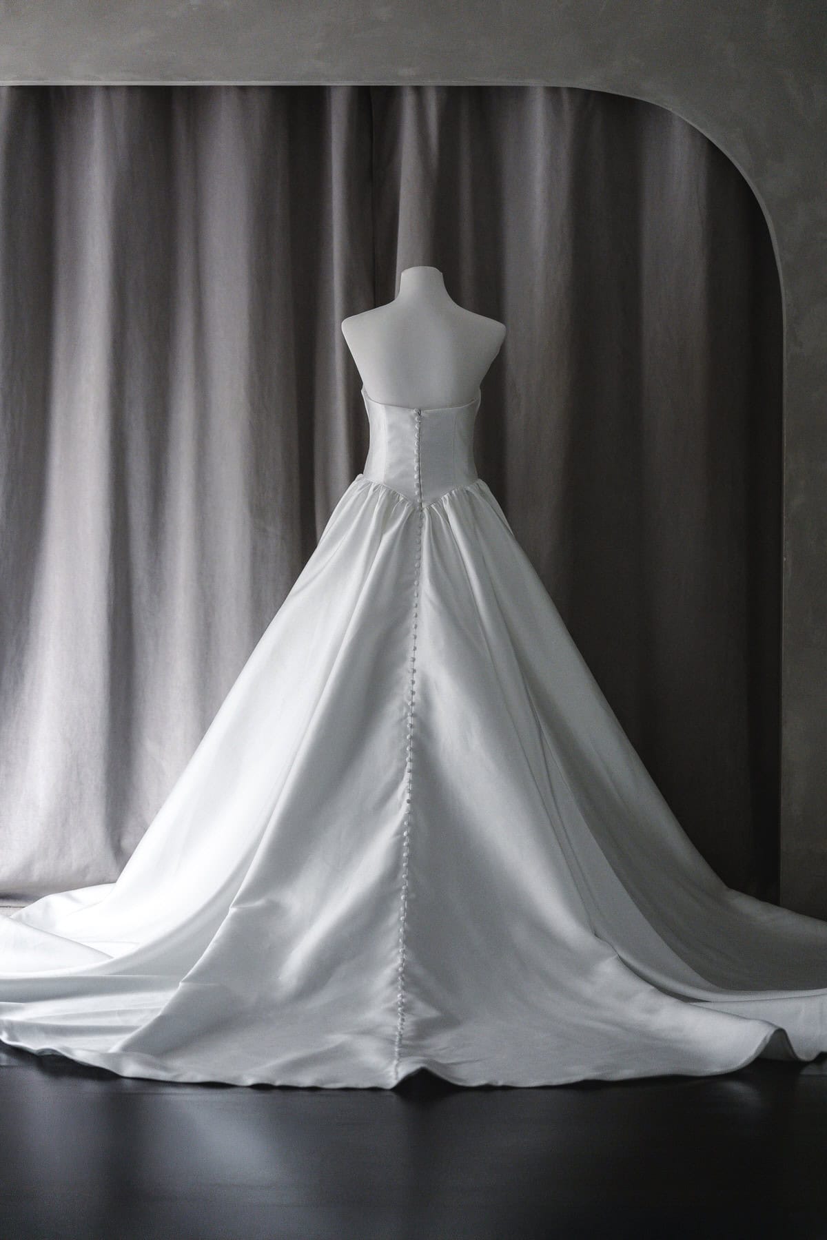 Ivory & White Bridal off shoulder minimalist ballgown